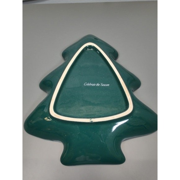 VINTAGE 1994 May Department Stores Company Tree Decal Candy Dish w/ Gold Accents - Picture 3 of 6